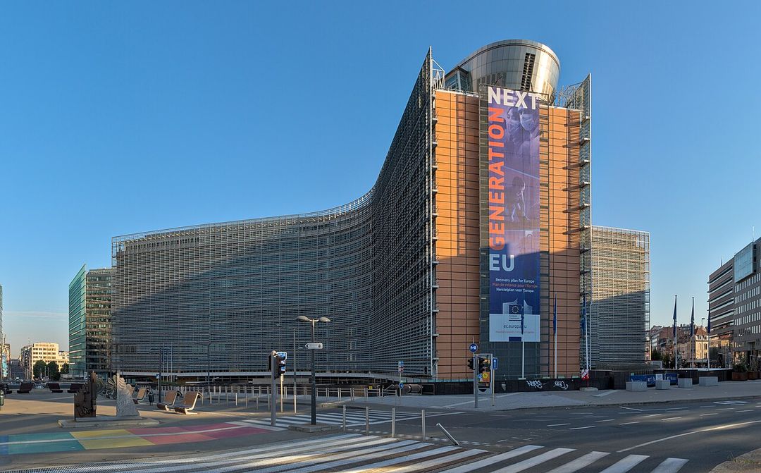 Le bâtiment Berlaymont, siège de la Commission européenne à Bruxelles, en août 2020