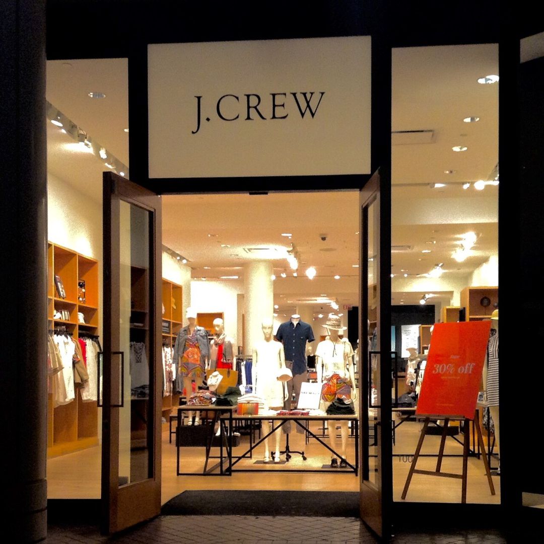 Façade d'une boutique J.Crew à Los Angeles.