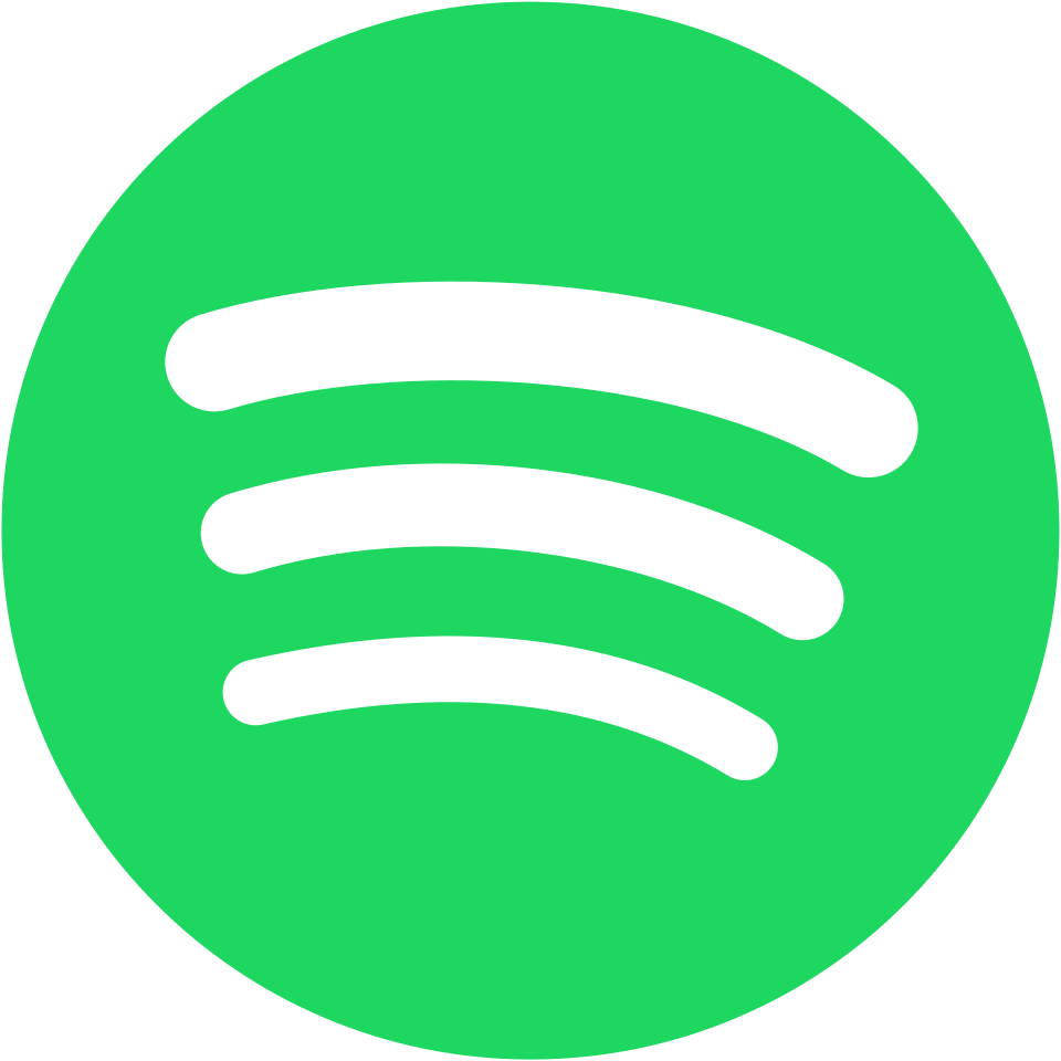 Logo de Spotify, trois ondes noires dans un cercle vert.